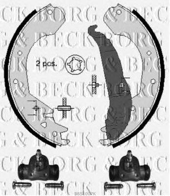 BORG & BECK bbs1007k -  Комплект тормозных колодок